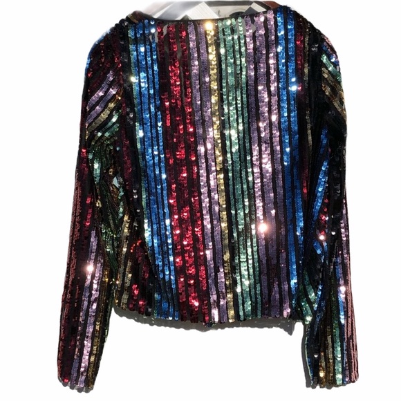 ATTICO**ALICE & OLIVIA***Sequined Gorgeous Top - Picture 4 of 7